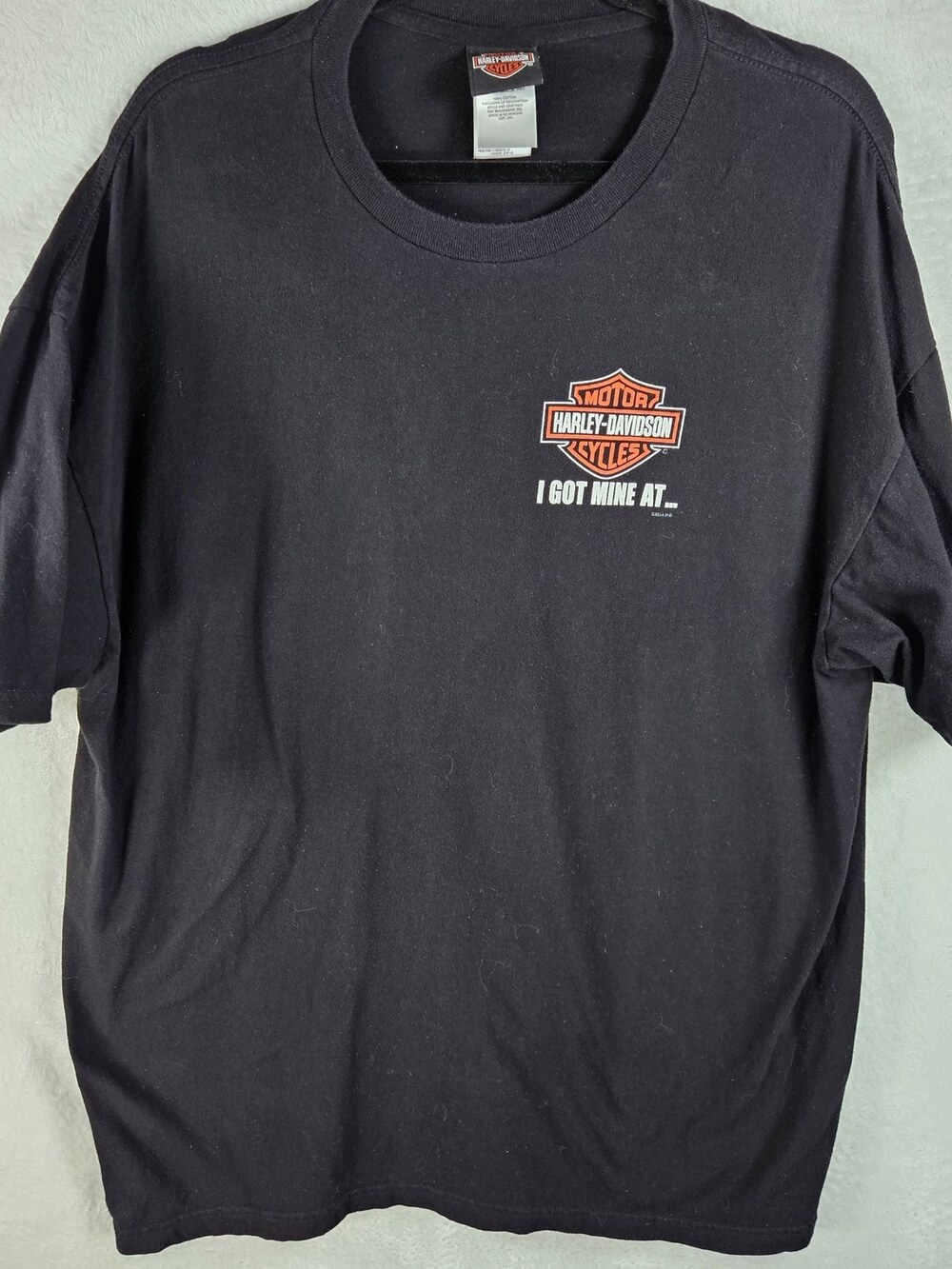 Harley-Davidson T-Shirt Toledo Ohio Dealer Graphic Black Mens 2XL *fits XL
